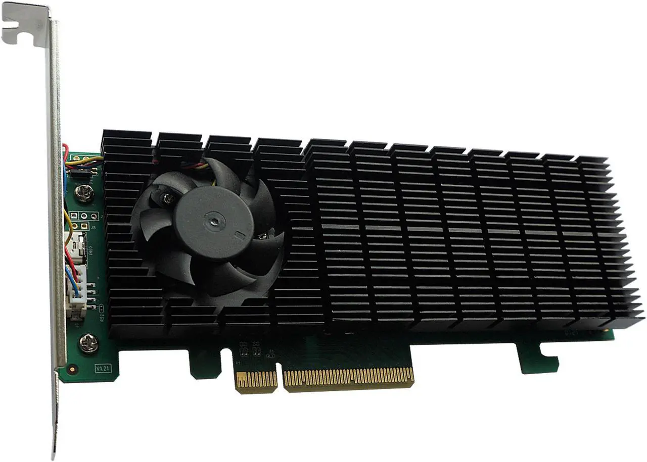 Alt view image 3 of 7 - HighPoint SSD6202 Driverless, Bootable 2x M.2 PCIe Gen3 x8 NVMe RAID Controller