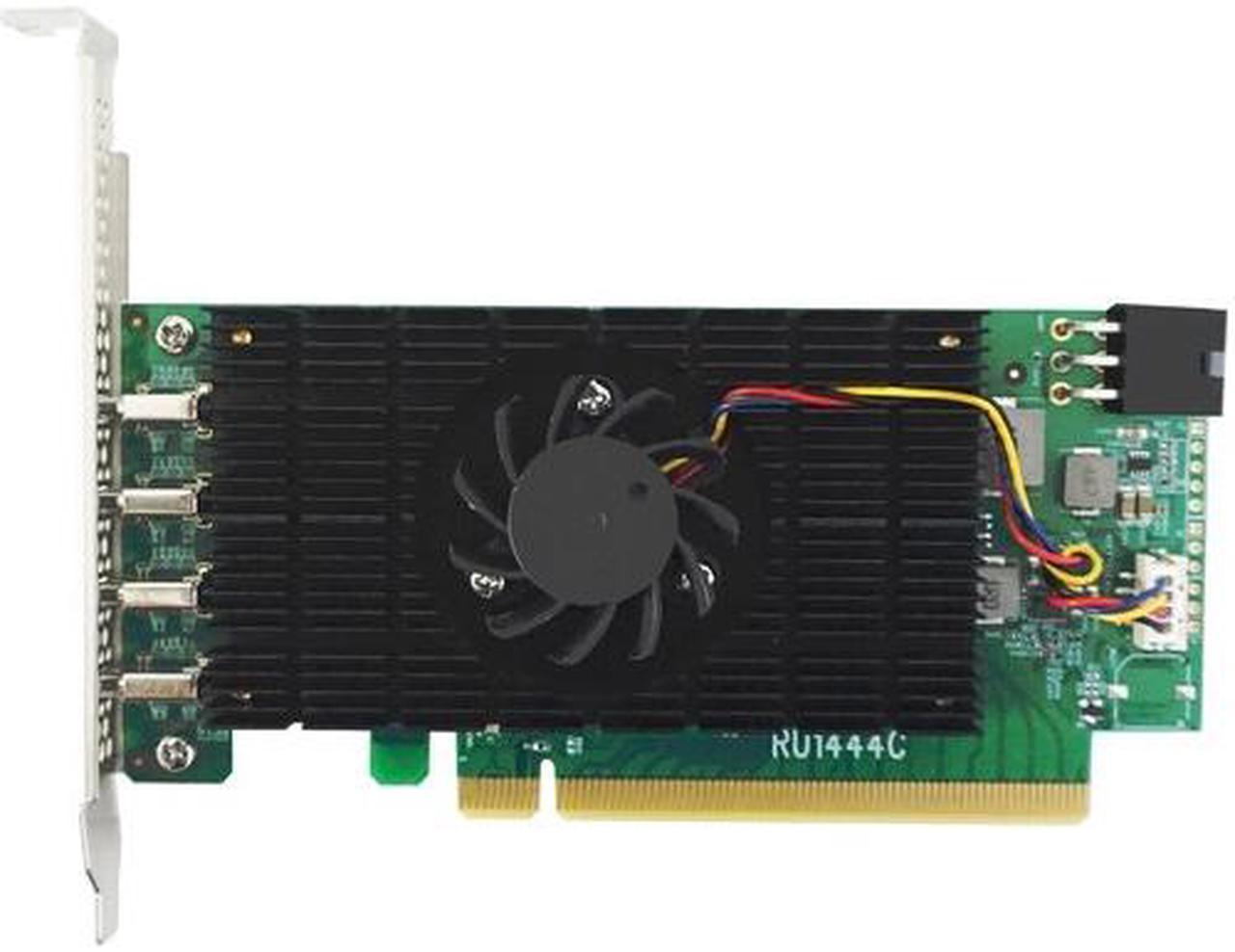 HighPoint RU1444C PCIe 3.0 x16 USB 3.2 20Gb/s Host Controller