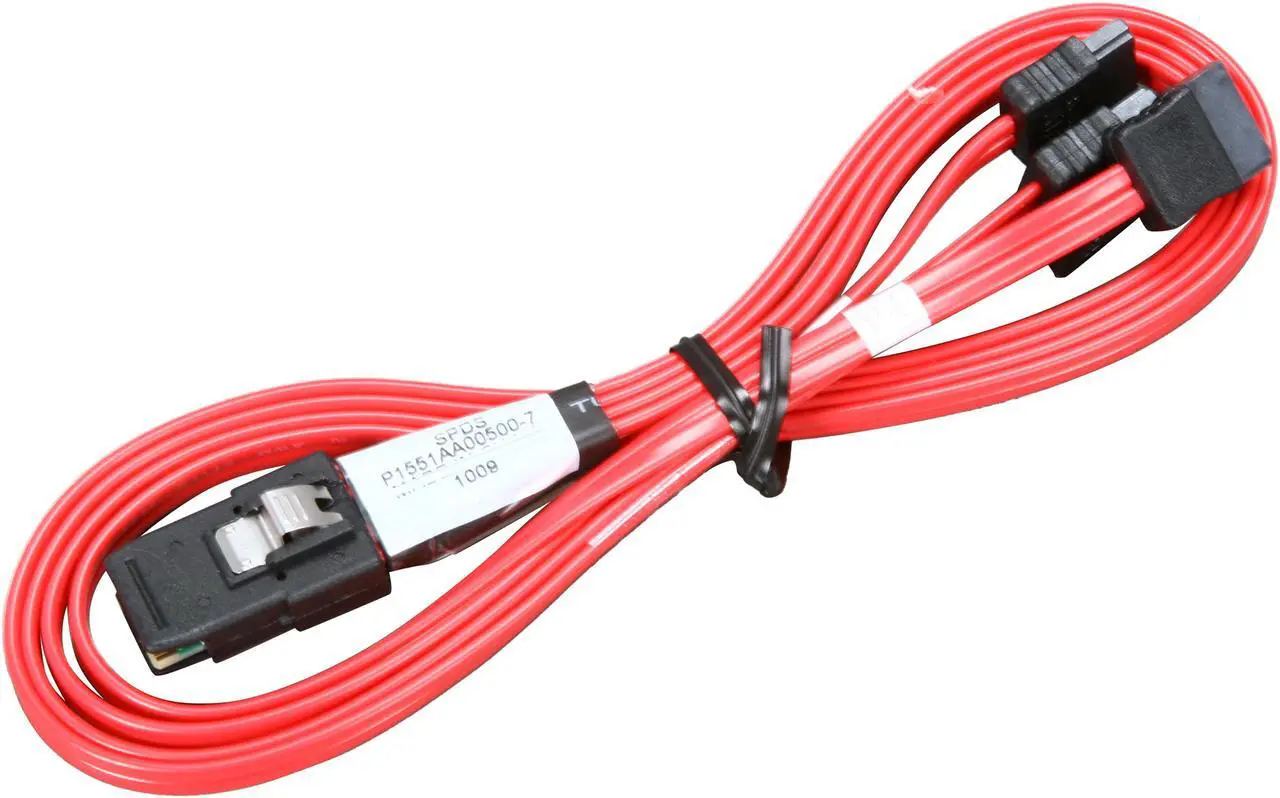 Alt view image 2 of 2 - 3ware CBL-SFF8087OCF-05M 1 Unit of .5M Multi-lane Internal (SFF-8087) Serial ATA Breakout Cable