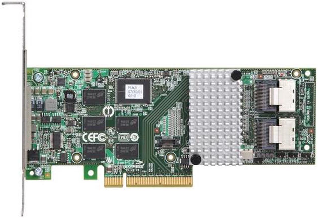 Alt view image 4 of 6 - 3ware Internal 9750-8i SATA/SAS 6Gb/s PCI-Express 2.0 w/ 512MB onboard memory Controller Card, Single