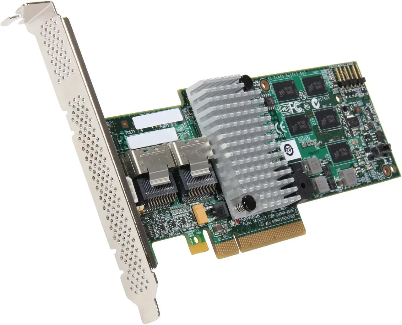 Main image of Intel RAID SAS/SATA 8 internal port w/ 512MB cache memory PCI-E 2.0 x8 Controller Card (RS2BL080)