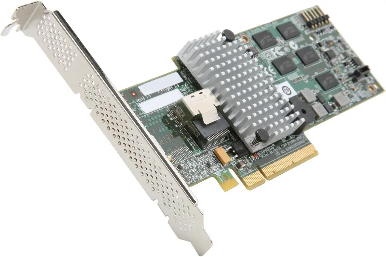 Main image of Intel RAID SAS/SATA 4 internal port w/ 512MB cache memory PCI-E 2.0 x8 Controller Card (RS2BL040)
