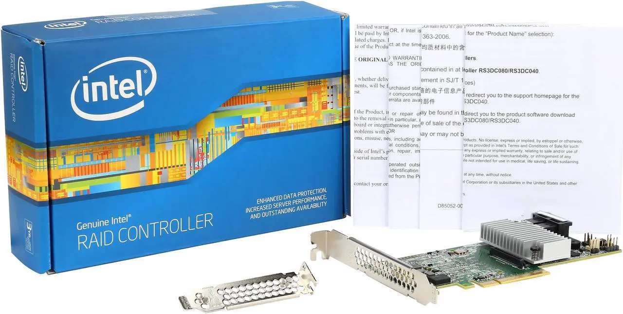 Used Like New Intel RS3DC080 PCIExpress 3.0 x8 SATA / SAS