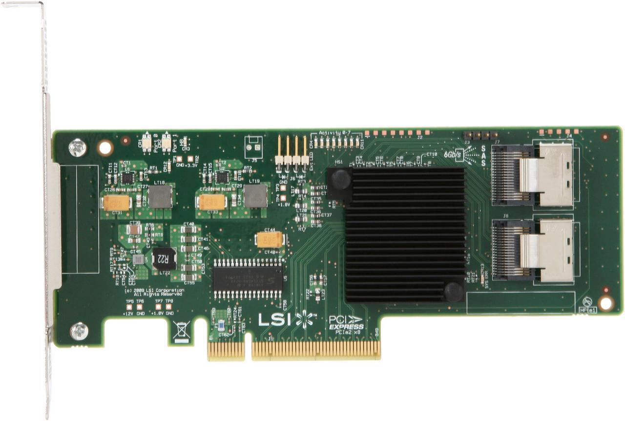 Alt view image 4 of 6 - LSI Internal SATA/SAS 9211-8i 6Gb/s PCI-Express 2.0 RAID Controller Card, Single--Avago Technologies