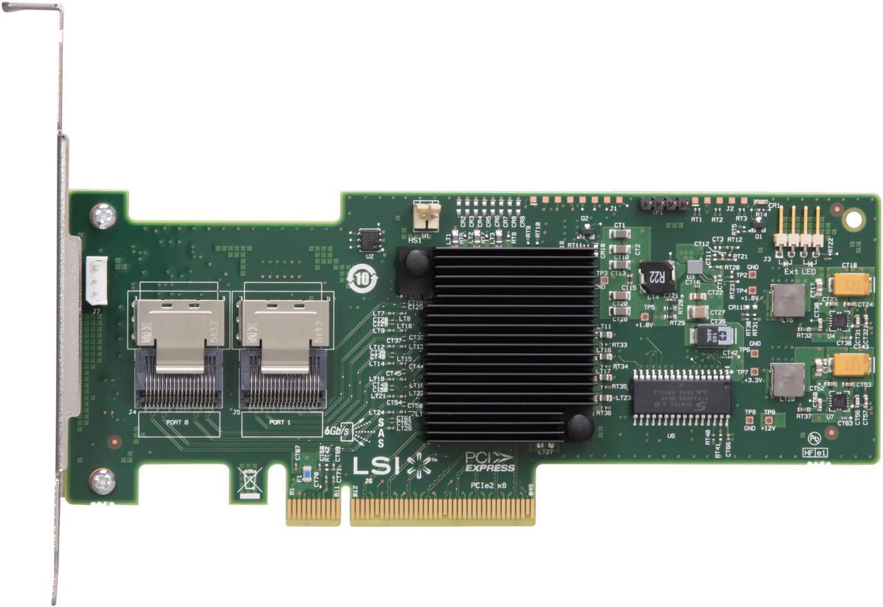 Alt view image 3 of 4 - LSI MegaRAID Internal  Low-Power SATA/SAS 9240-8i 6Gb/s PCI-Express 2.0 RAID Controller Card, Single--Avago Technologies