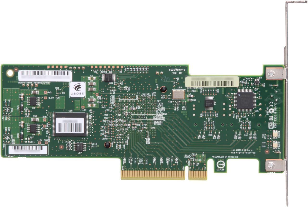Alt view image 4 of 4 - LSI MegaRAID Internal  Low-Power SATA/SAS 9240-8i 6Gb/s PCI-Express 2.0 RAID Controller Card, Single--Avago Technologies