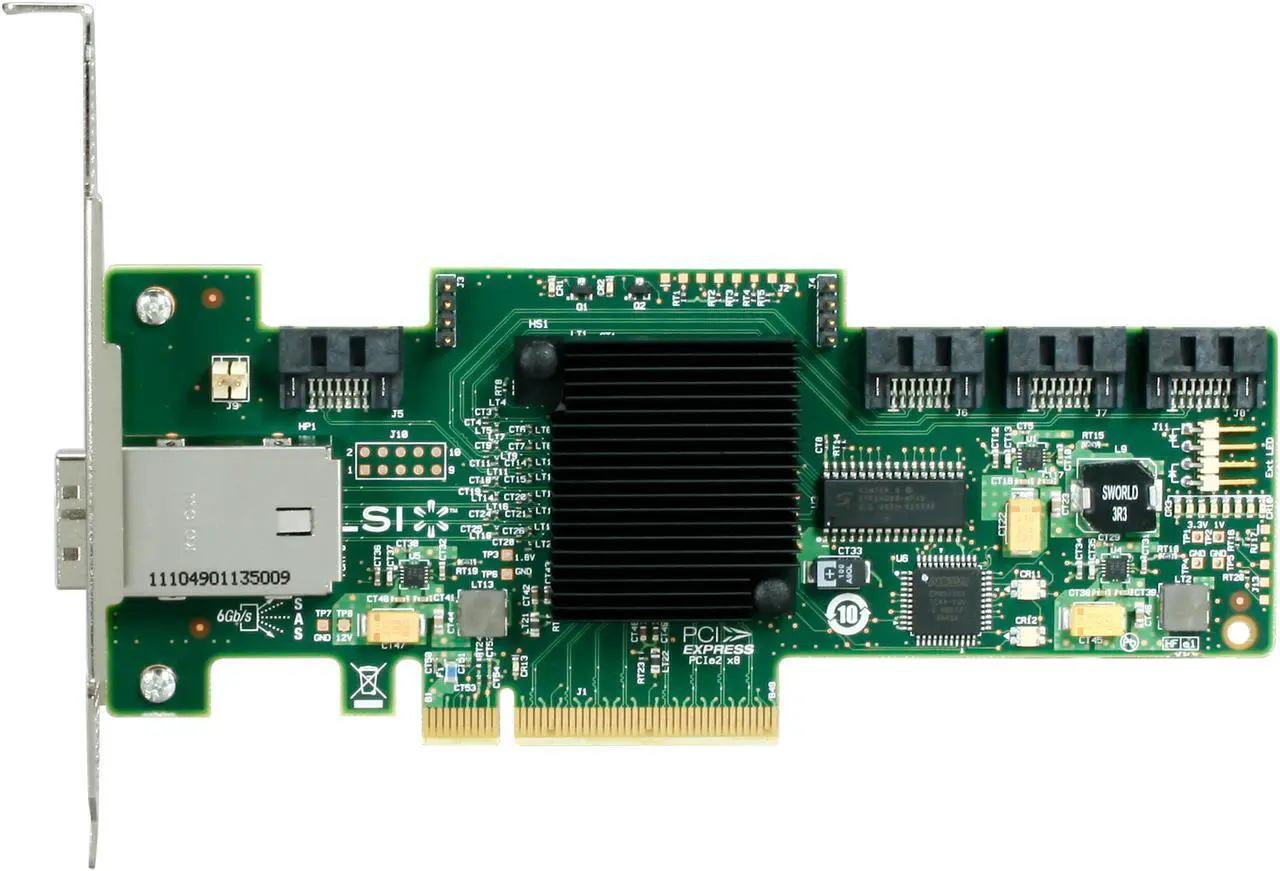 LSI SATA/SAS 9212-4i4e 6Gb/s PCI-Express 2.0 RAID Controller Card ...
