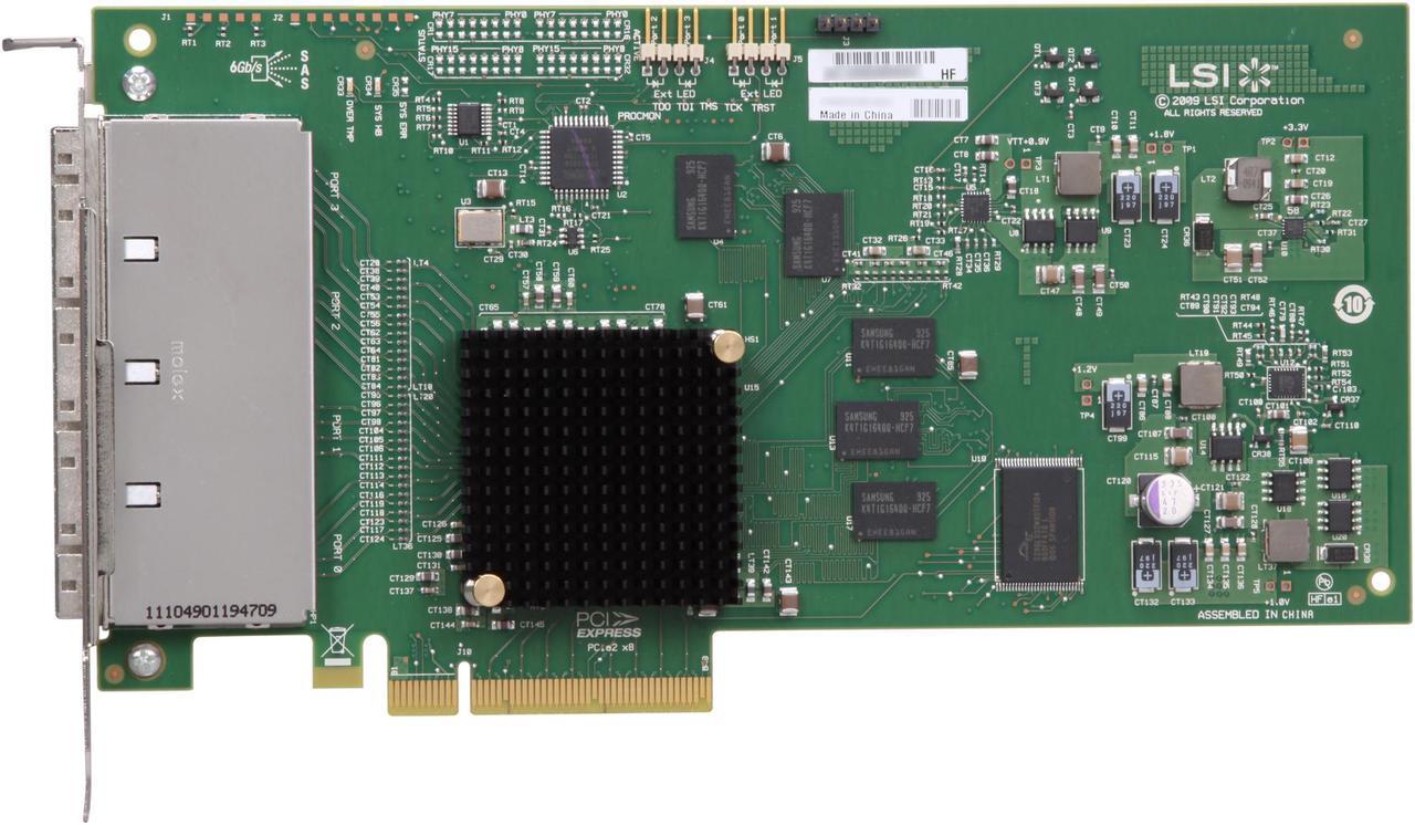 Alt view image 3 of 5 - LSI SAS 9200-16e HBA Card, Single