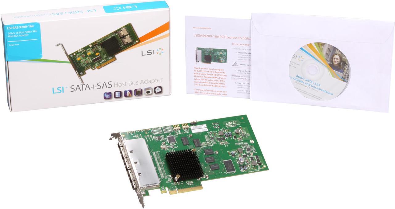 Alt view image 5 of 5 - LSI SAS 9200-16e HBA Card, Single