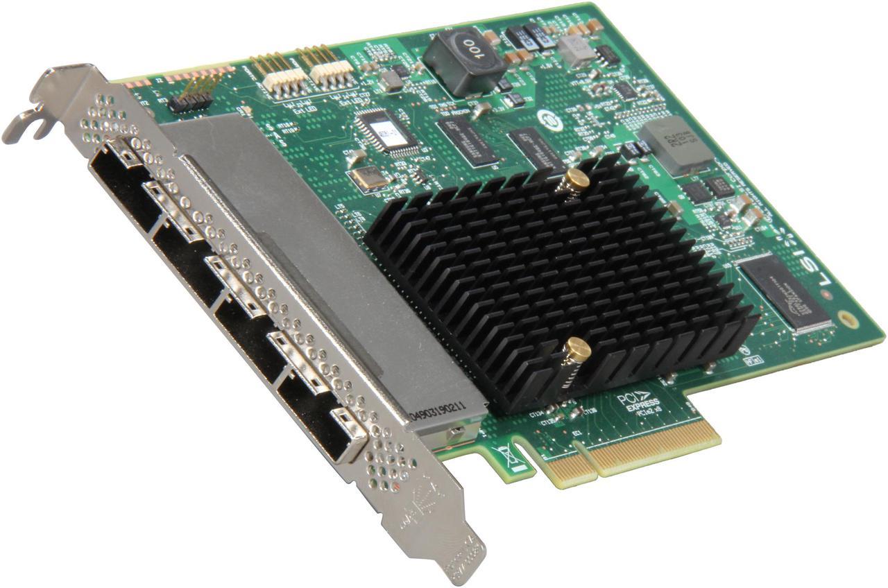 LSI LSI00276 PCI-Express 2.0 x8 SATA / SAS 9201-16e Host Bus Adapter Single Pack--Avago Technologies