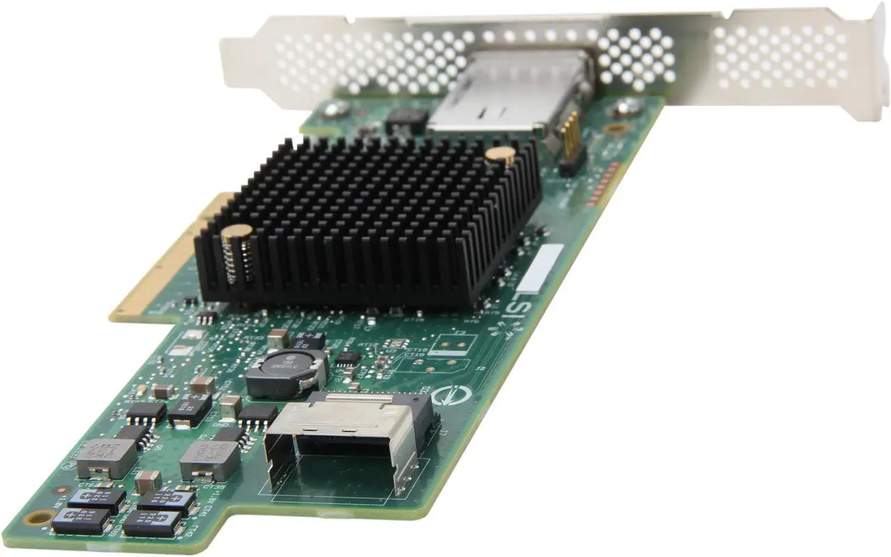 Alt view image 6 of 6 - LSI LSI00303 (9207-4i4e) PCI-Express 3.0 x8 Low Profile SATA / SAS Host Controller Card--Avago Technologies