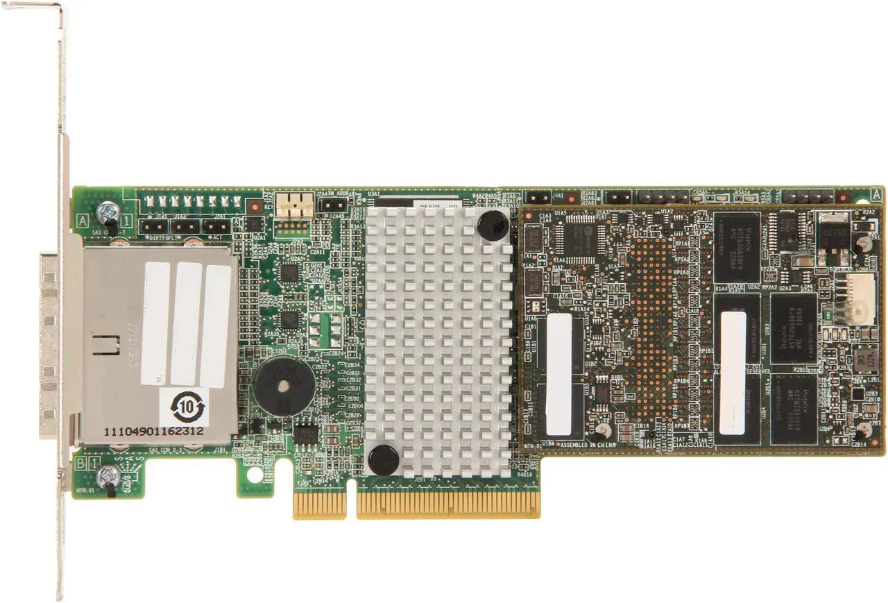 Alt view image 3 of 5 - LSI MegaRAID LSI00333 (9286CV-8e) PCI-Express 3.0 x8 Low Profile SATA / SAS RAID Controller - Single--Avago Technologies