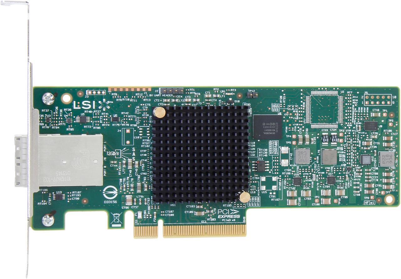 Alt view image 3 of 5 - LSI 9300-8e PCI-Express 3.0 SATA / SAS 8-Port SAS3 12Gb/s HBA - Single--Avago Technologies