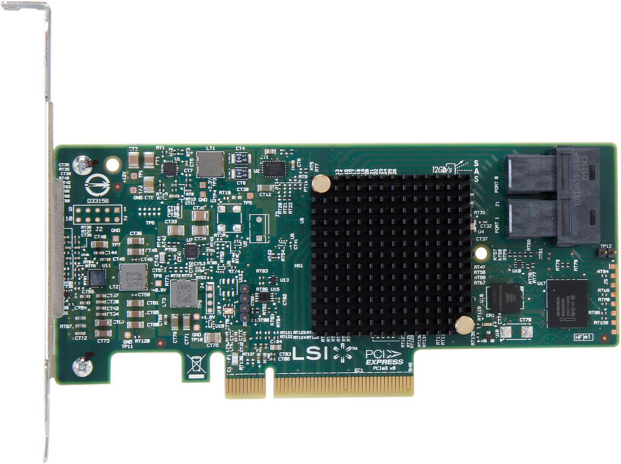 Alt view image 4 of 5 - LSI 9300-8i PCI-Express 3.0 SATA / SAS 8-Port SAS3 12Gb/s HBA - Single--Avago Technologies