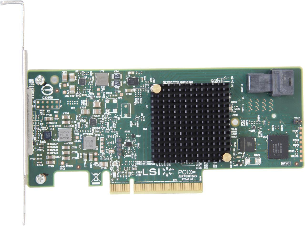 Alt view image 3 of 6 - LSI 9300-4i PCI-Express 3.0 SATA / SAS 4-Port SAS3 12Gb/s HBA - Single--Avago Technologies