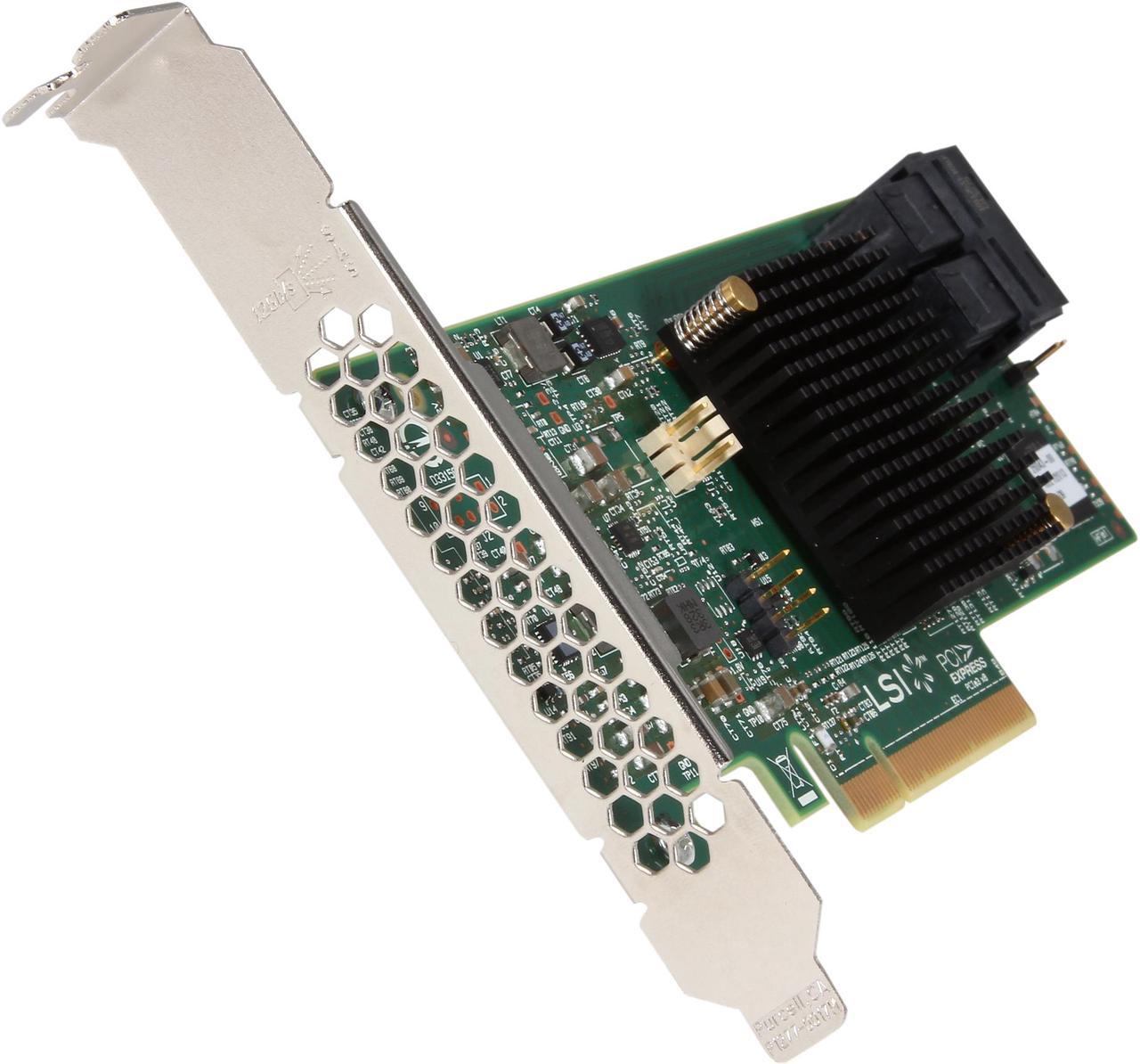 LSI 9341 MegaRAID SAS 9341-8i (LSI00407) PCI-Express 3.0 x8 Low Profile SATA / SAS High Performance Eight-Port 12Gb/s RAID Controller (Single Pack)--Avago Technologies