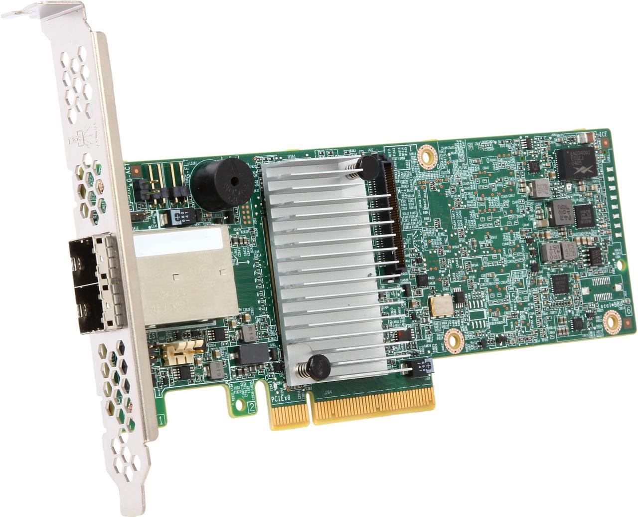 LSI 9380 MegaRAID SAS 9380-8e (LSI00438) PCI-Express 3.0 x8 Low Profile SAS RAID Controller Card--Avago Technologies