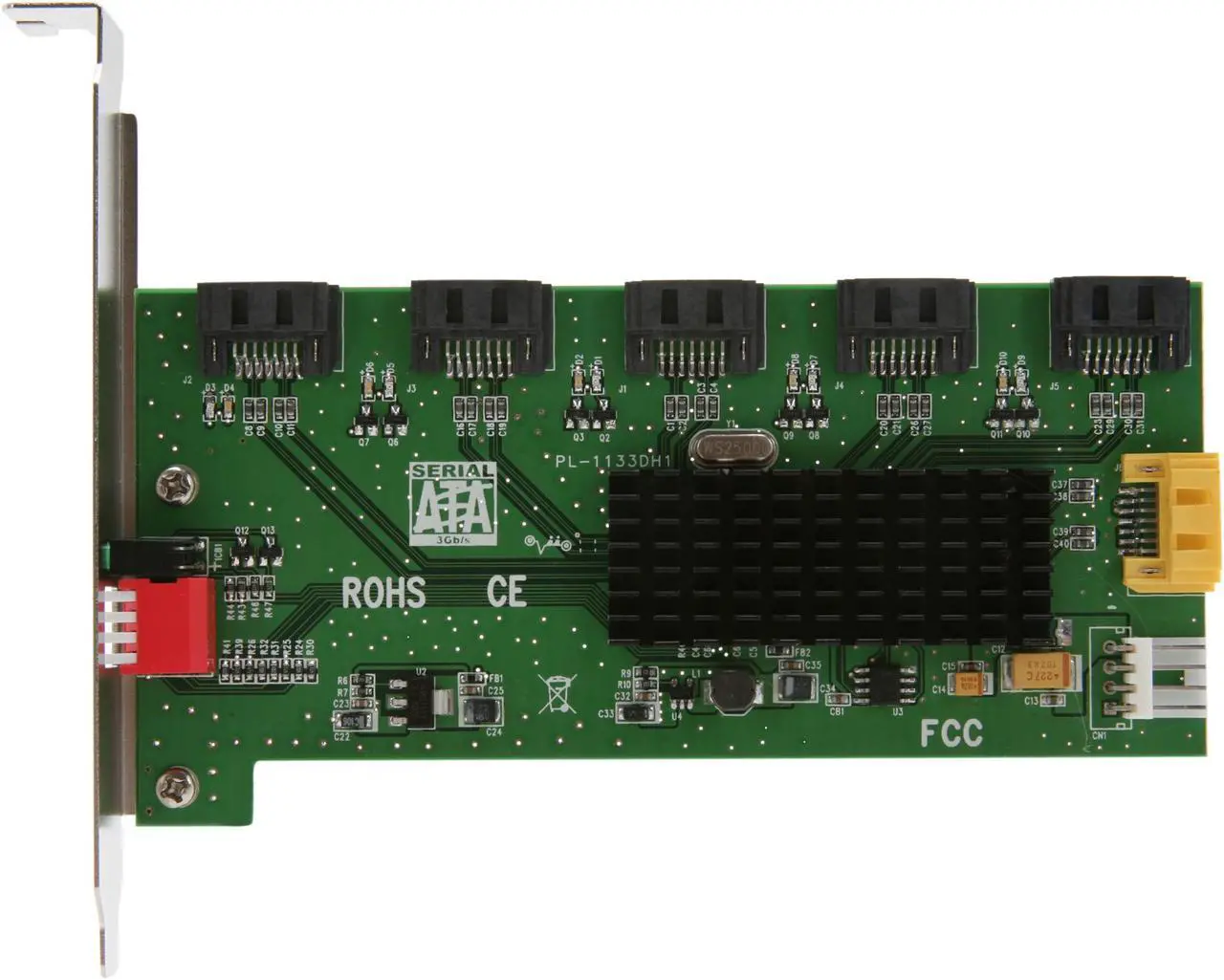 Alt view image 3 of 5 - SYBA SY-PCI40037 SATA II (3.0Gb/s) 1:5 (5x1) Port Multiplier PCI Mounting Card