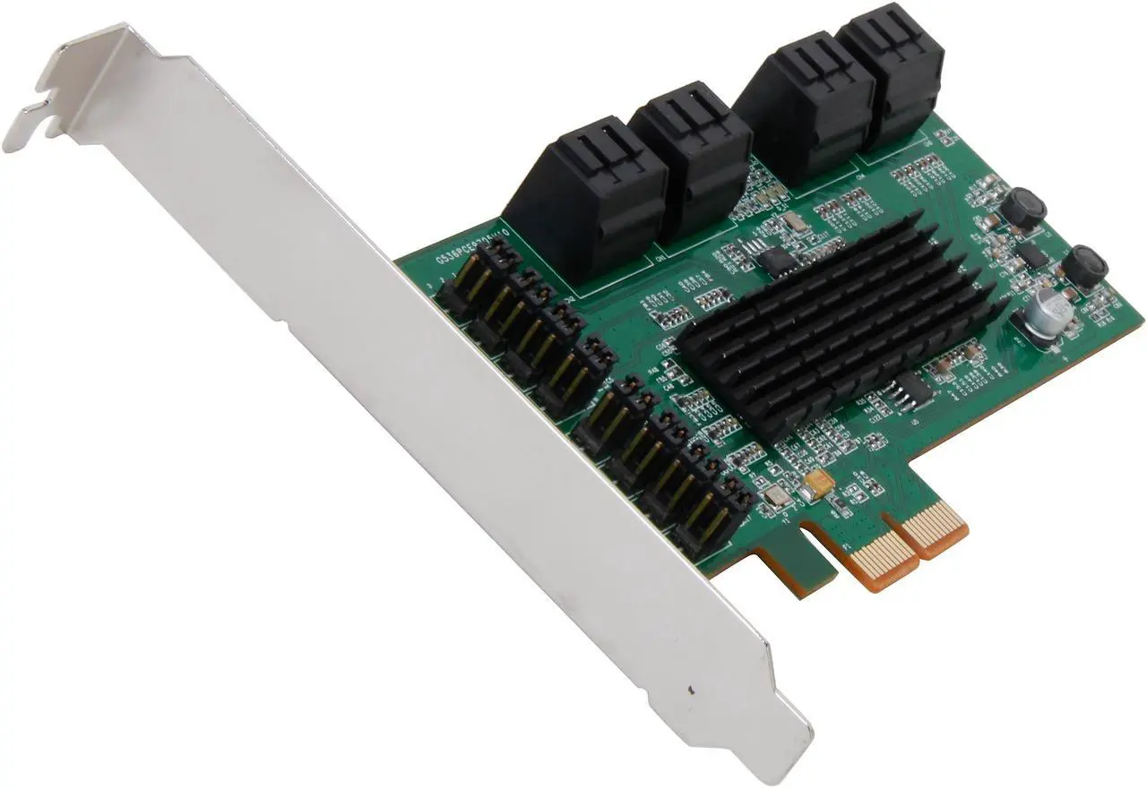 Main image of SYBA SI-PEX40071 8 Internal SATA III Ports PCI-Express Card, PCI-e x2 Slot, Specification V2.0 Plus Low Profile Bracket
