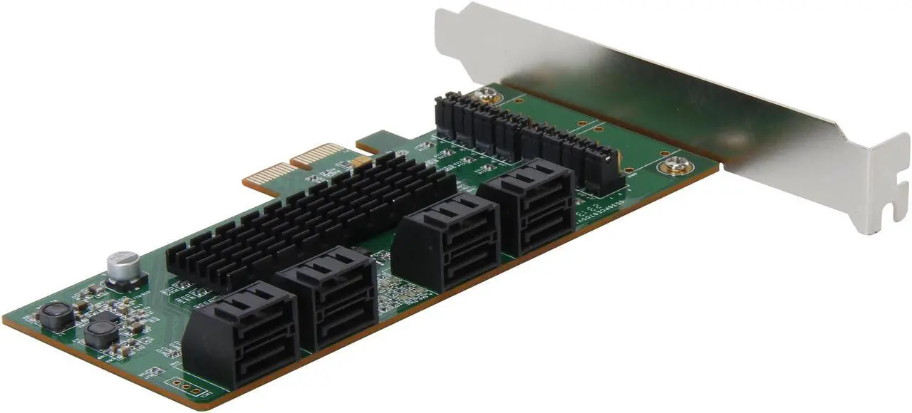 Alt view image 5 of 5 - SYBA SI-PEX40071 8 Internal SATA III Ports PCI-Express Card, PCI-e x2 Slot, Specification V2.0 Plus Low Profile Bracket