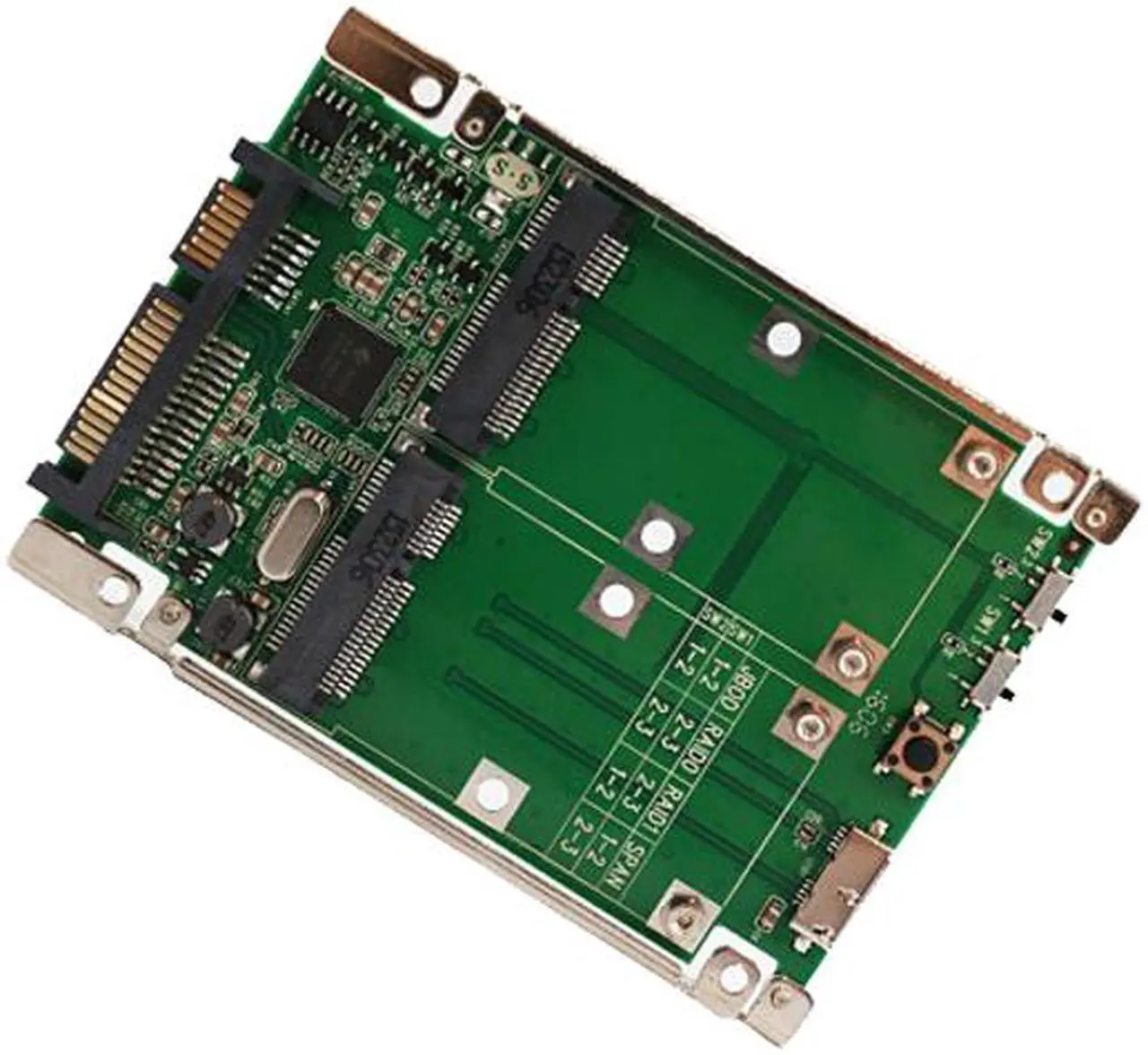SYBA SD-ADA40107 Others 2.5" SATA 6G / USB 3.0 to Dual mSATA RAID Adapter