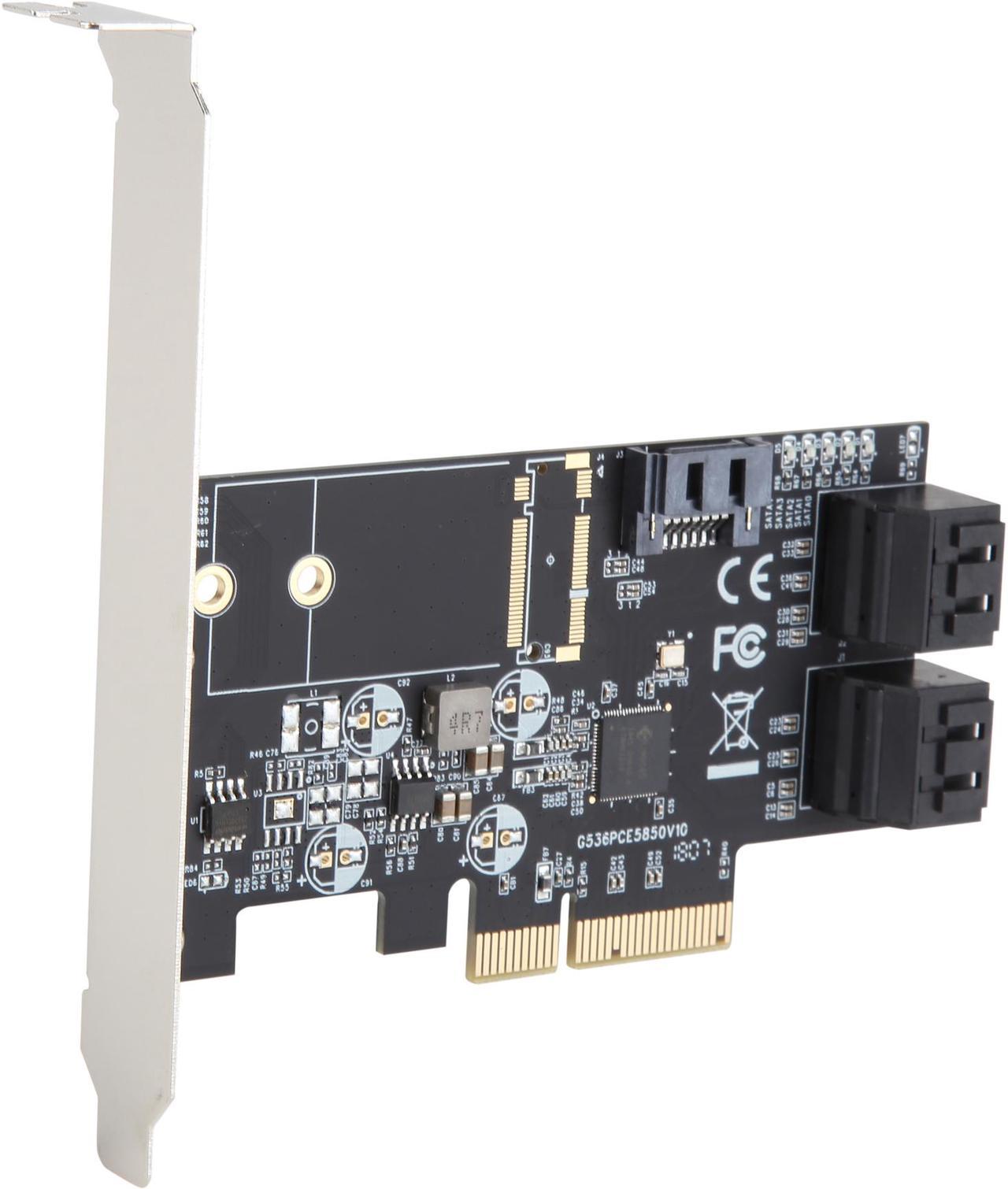 SYBA 5 x Port Non-RAID SATA III 6 Gbp/s PCI-e x4 Controller Card Model SI-PEX40139