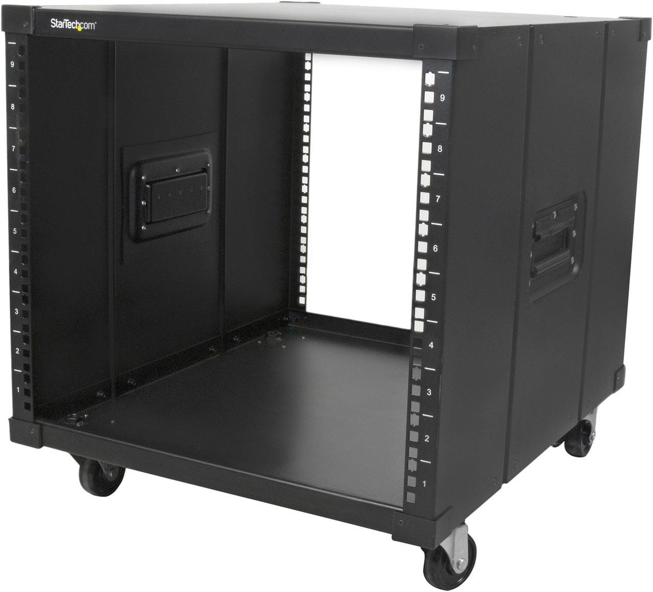 StarTech.com Portable Server Rack with Handles - Rolling Cabinet - 9U