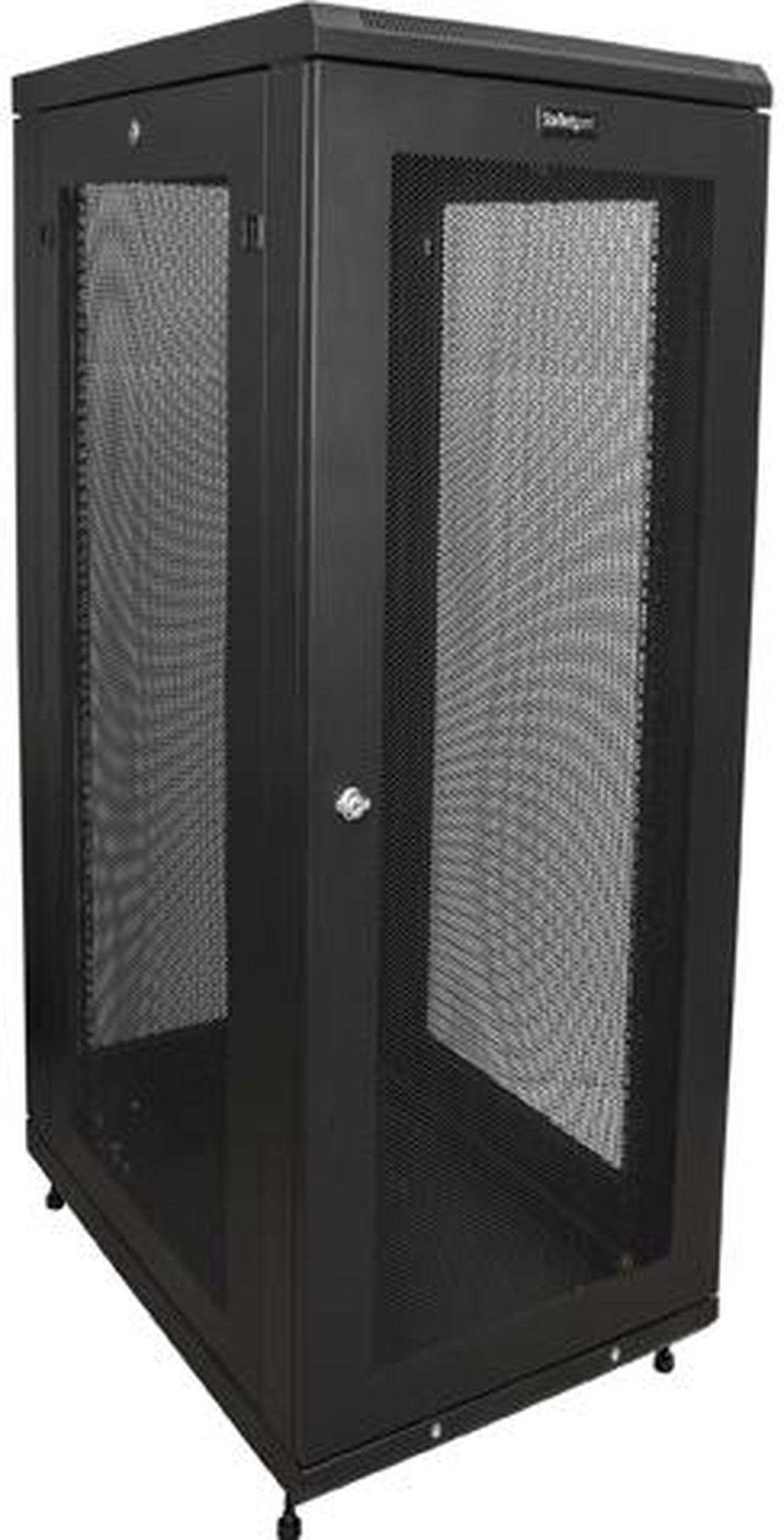 StarTech RK2433BKM StarTech.com Server Rack Cabinet - 24U - 31 in Deep Enclosure - Network Cabinet - Rack Enclosure Server Cabinet - Data Cabinet