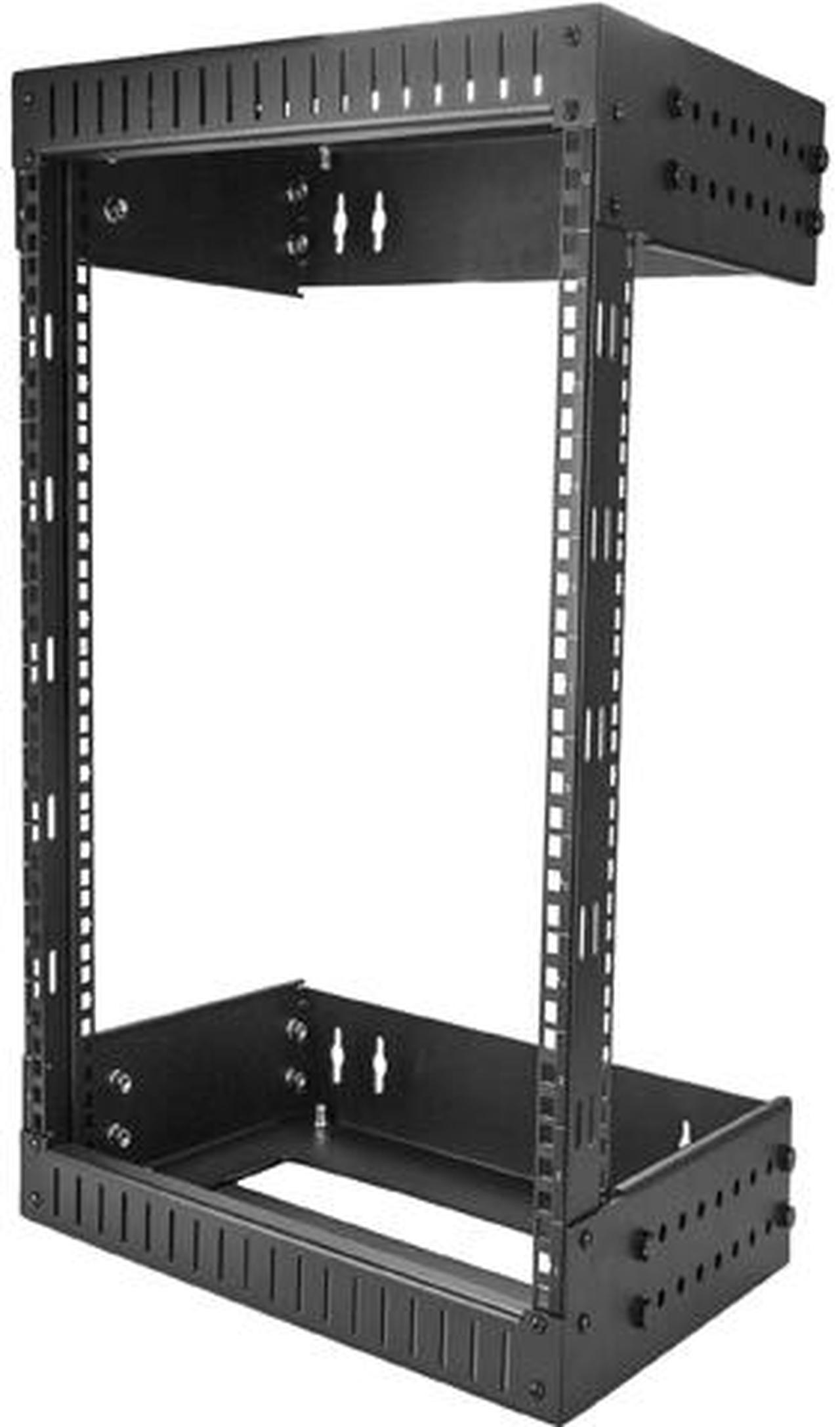 StarTech RK12WALLOA Wall Mount Server Rack - 12U Rack - 12 - 20 in Adjustable Depth - Open Frame - Network Rack - Computer Rack - Equipment Rack