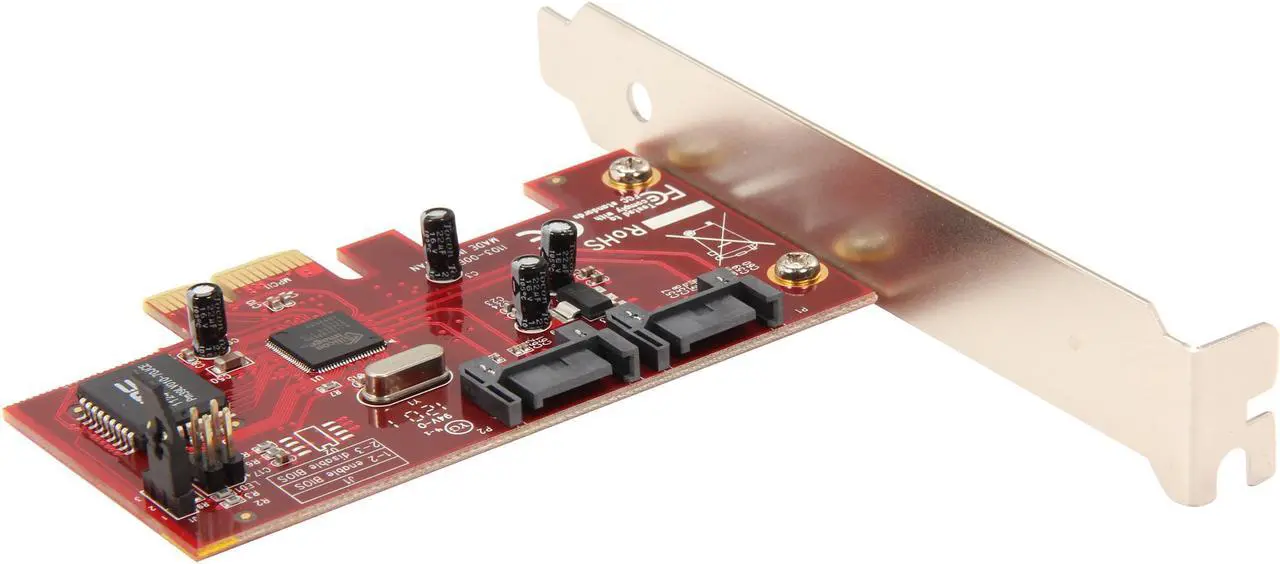 Alt view image 5 of 6 - Rosewill RC-211 Silicon Image 2 port SATA II PCI Express Host Controller Card RAID 0/1/0+1/5 JBOD