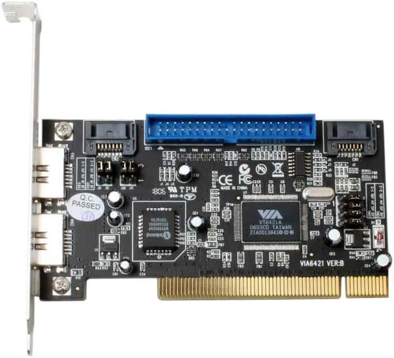 Alt view image 2 of 7 - Rosewill RC-212 VIA PCI SATA 1.5G / IDE ATA 133 Controller Card / Supports Raid 0, 1, 0+1, JBOD, non-RAID mode