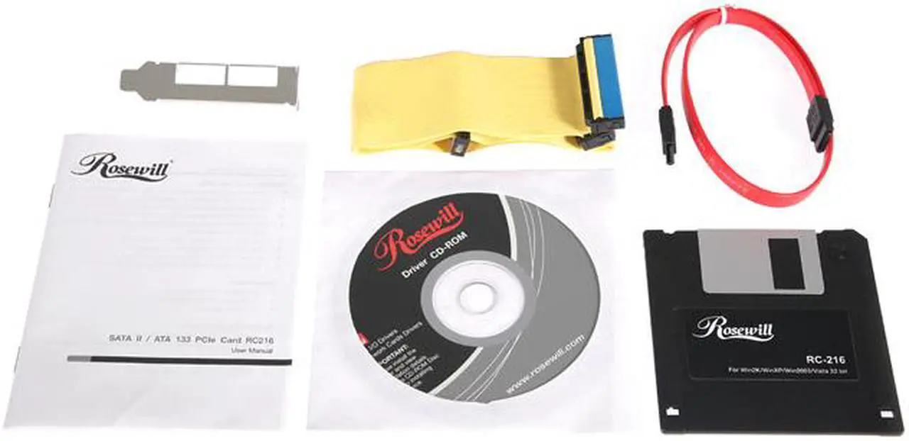 Alt view image 4 of 5 - Rosewill RC-216 PCI Express eSATA II x 2 / ATA 133 x1 RAID 0/1/0+1/JBOD mode Controller Card