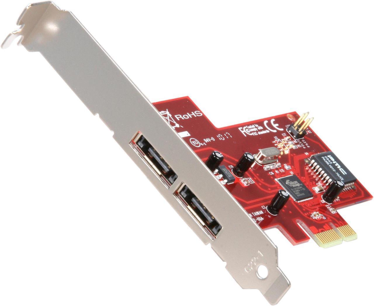 Main image of Rosewill RC-219 - eSATA x 2 PCI Express NCQ Non-RAID Controller Card - Silicon Image, SATA II