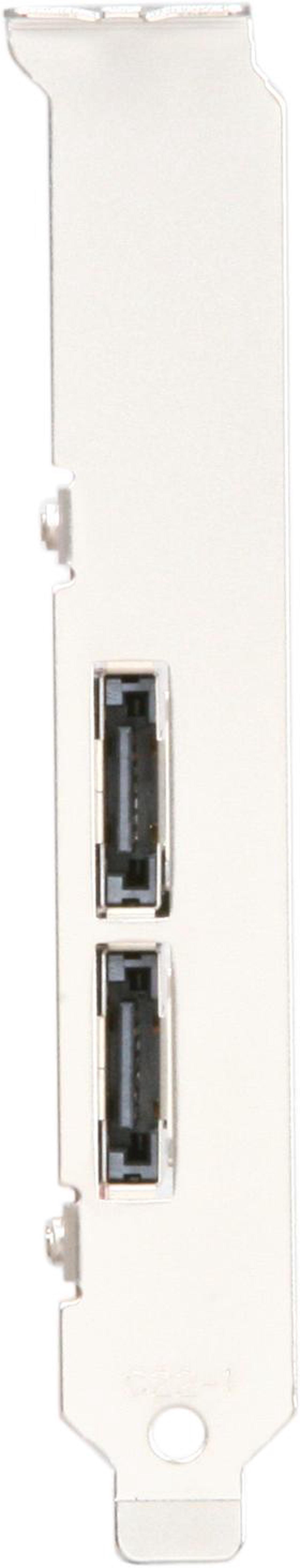 Alt view image 2 of 5 - Rosewill RC-219 - eSATA x 2 PCI Express NCQ Non-RAID Controller Card - Silicon Image, SATA II