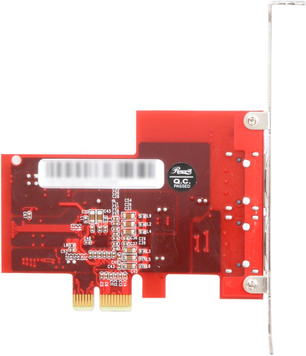 Alt view image 4 of 5 - Rosewill RC-219 - eSATA x 2 PCI Express NCQ Non-RAID Controller Card - Silicon Image, SATA II