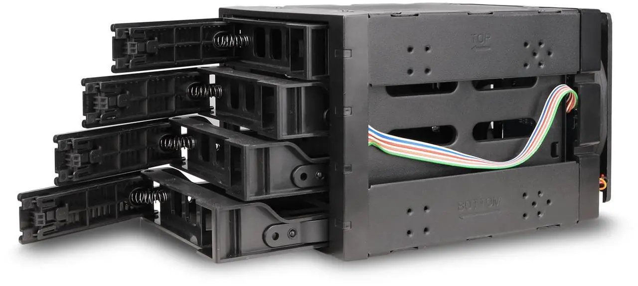 Alt view image 6 of 11 - Rosewill Hard Drive Enclosure - 3 x 5.25" to 4 x 3.5" Hot-Swap Enclosure - SATA I/II/III/ & SAS HDD - RSV-SATA-Cage-34