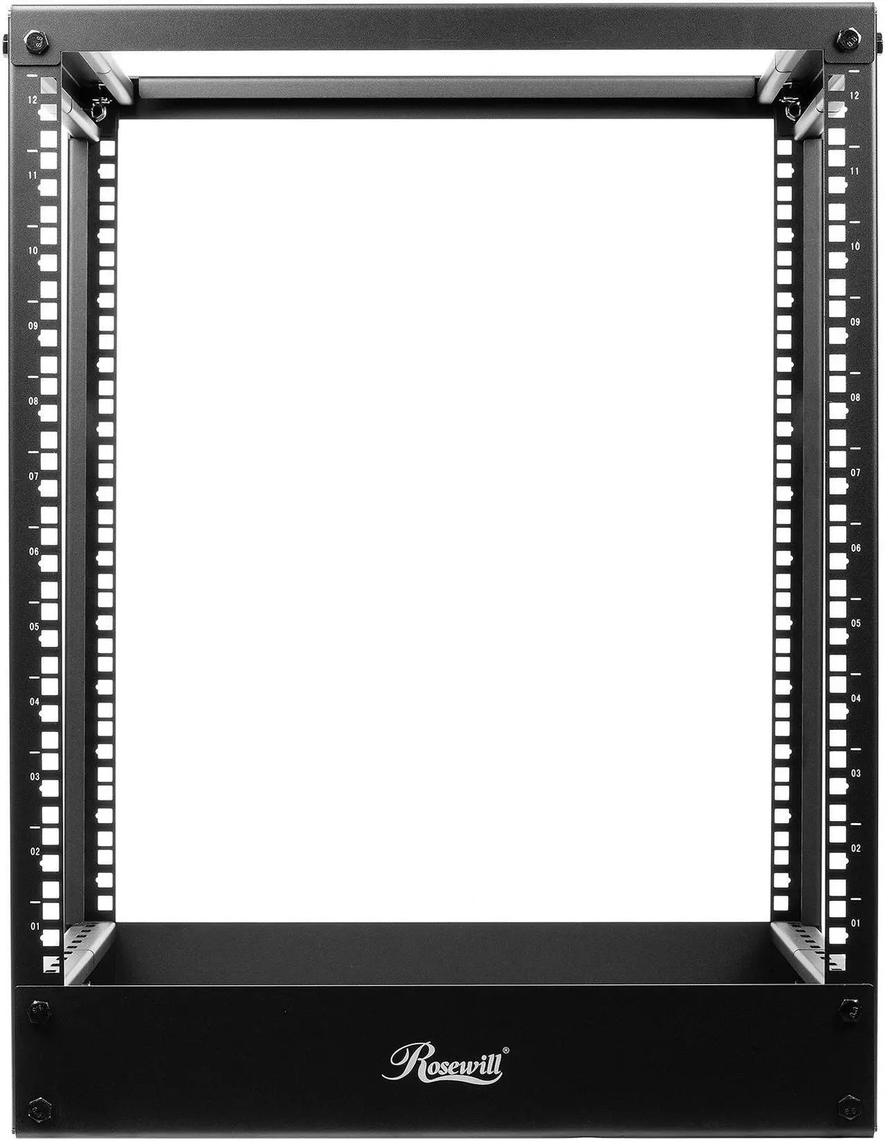 Alt view image 4 of 13 - Rosewill RSR-2P12U001 12U Desktop Open Frame 2 Post Rack