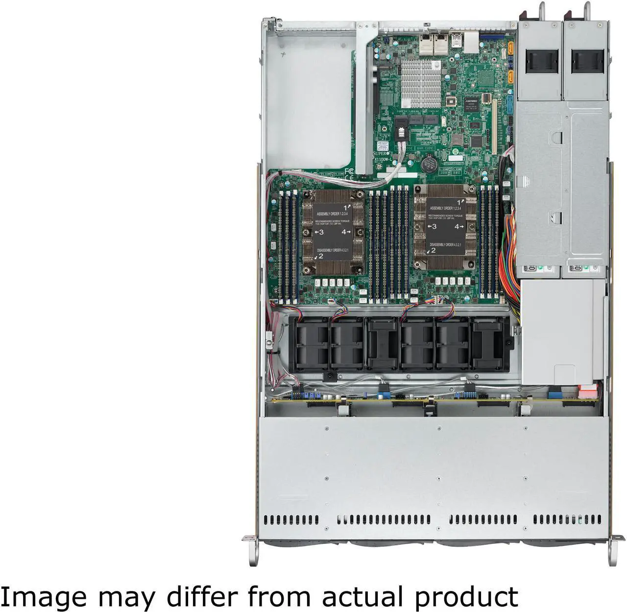 Alt view image 4 of 4 - SUPERMICRO 6019P-WTR 1U Rackmount Server Barebone Dual LGA 3647 Intel C621 2666 / 2400 / 2133 MHz ECC DDR4 SDRAM, For Customized Please Contact with Newegg B2B.