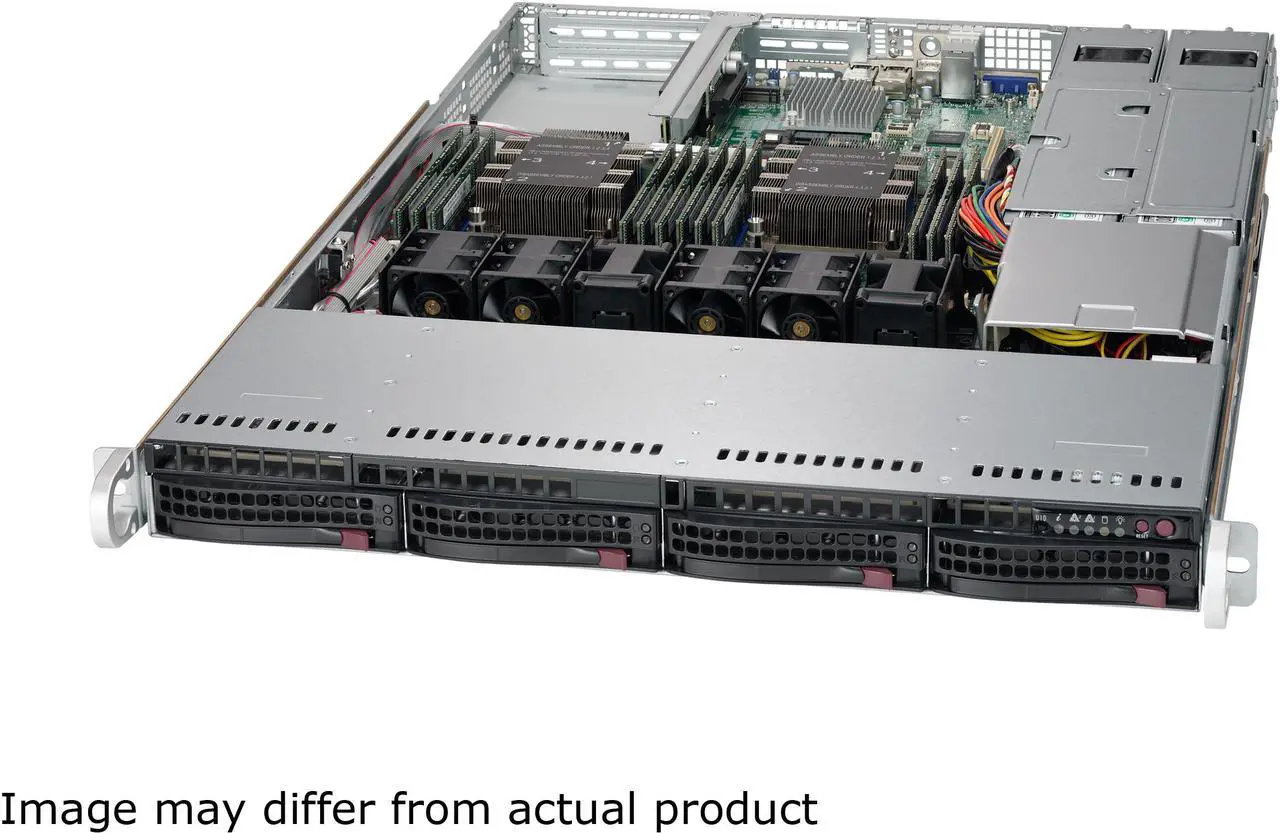 Alt view image 3 of 4 - SUPERMICRO 6019P-WTR 1U Rackmount Server Barebone Dual LGA 3647 Intel C621 2666 / 2400 / 2133 MHz ECC DDR4 SDRAM, For Customized Please Contact with Newegg B2B.