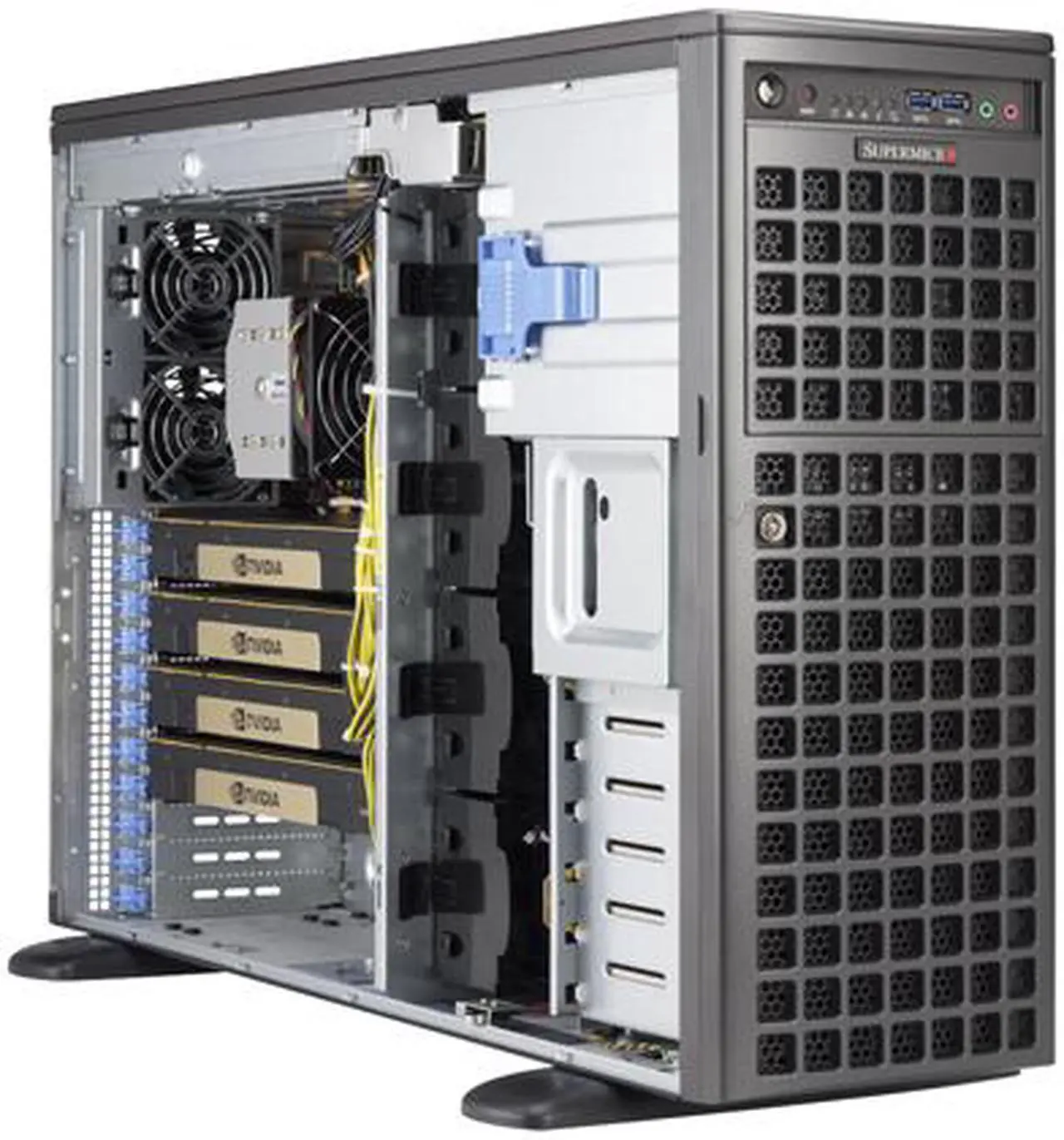 Alt view image 2 of 6 - SUPERMICRO SYS-5049A-TR 4U Rackmountable / Tower Server Barebone LGA 3647 Intel C621