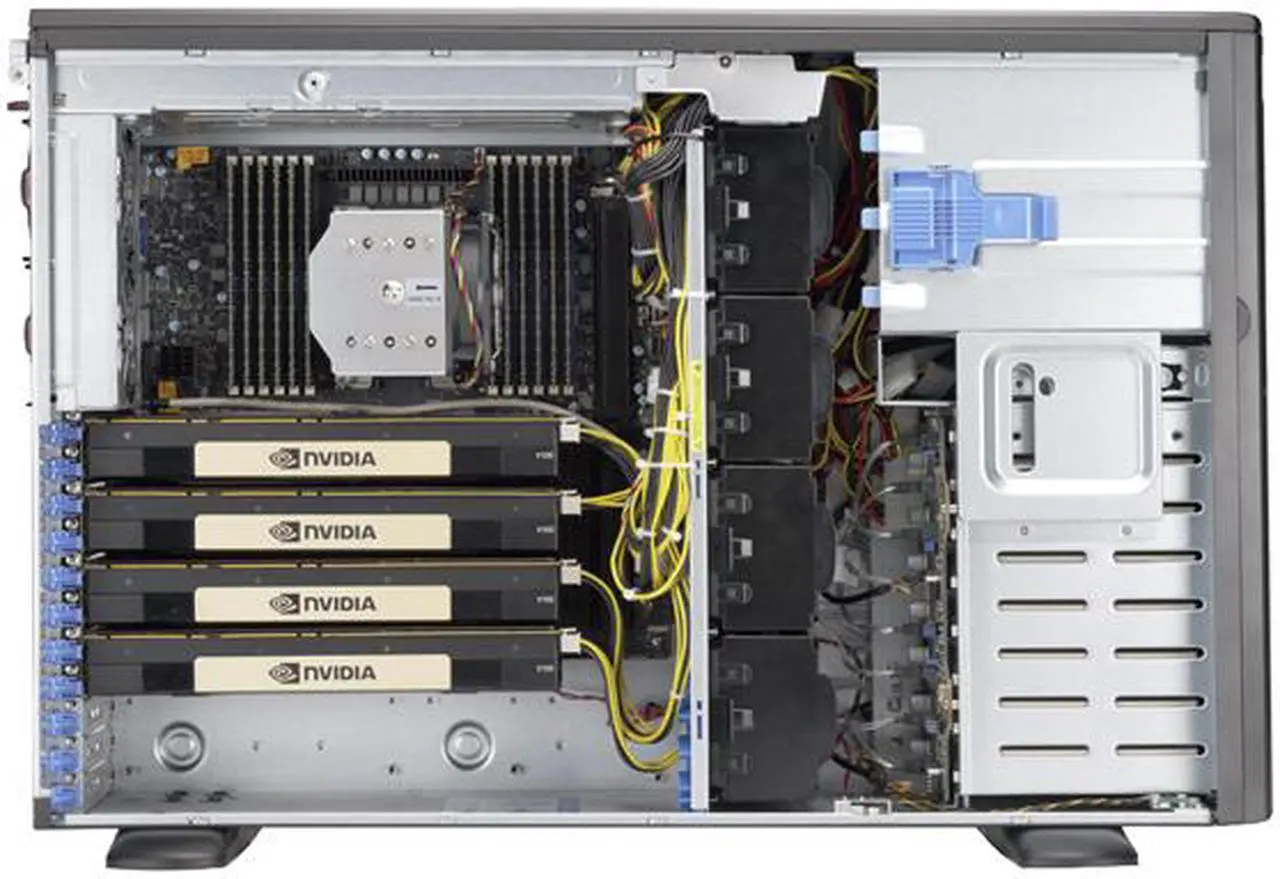 Alt view image 3 of 6 - SUPERMICRO SYS-5049A-TR 4U Rackmountable / Tower Server Barebone LGA 3647 Intel C621