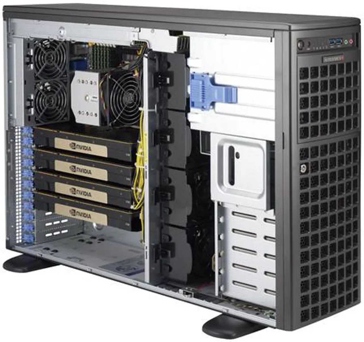 Alt view image 5 of 6 - SUPERMICRO SYS-5049A-TR 4U Rackmountable / Tower Server Barebone LGA 3647 Intel C621