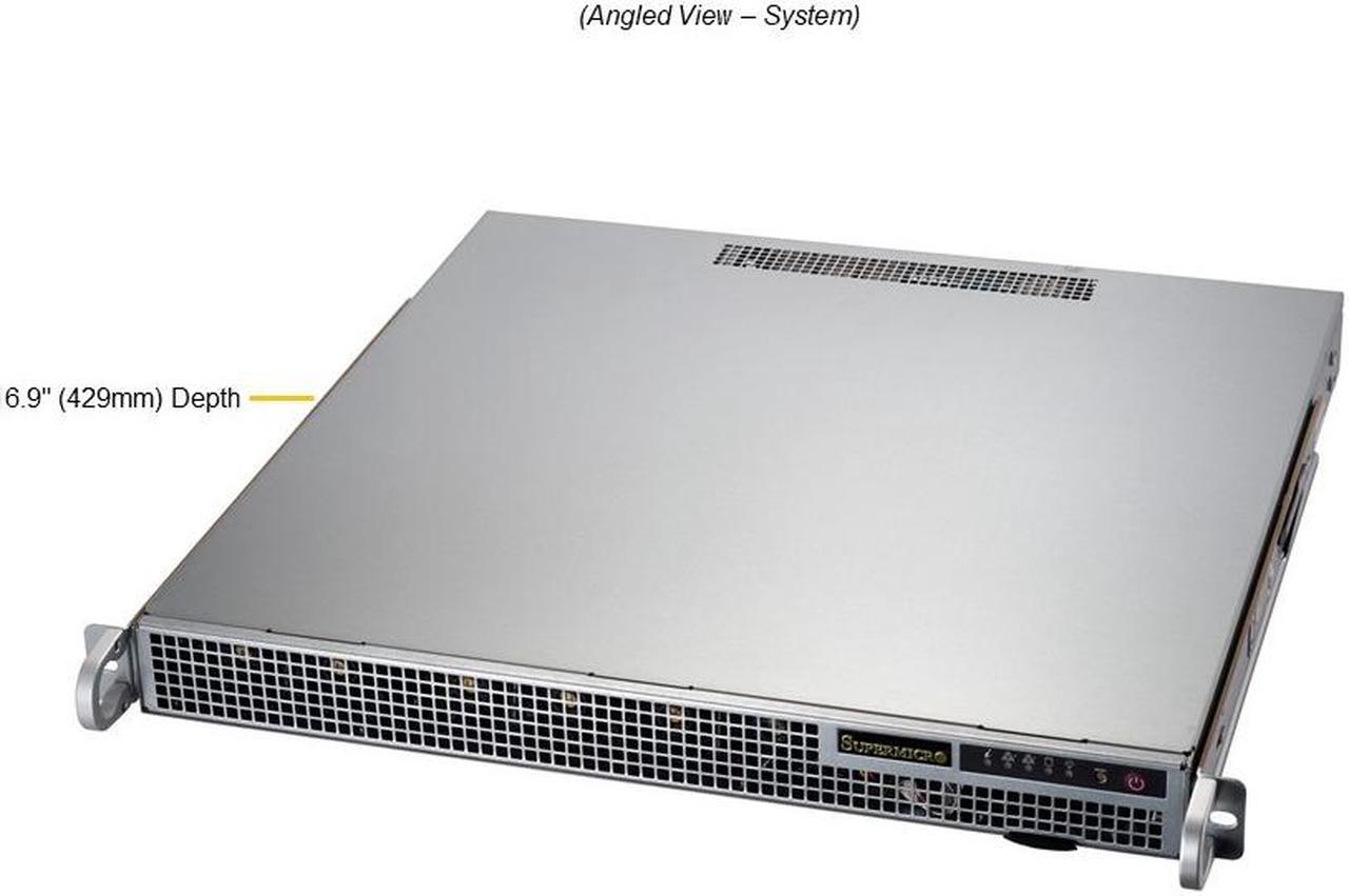 Alt view image 2 of 5 - Supermicro Mainstream A+ Server AS -1015A-MT Server Barebone, Single Socket AMD Ryzen™ 7000 Series Processors, Up to 128GB: 4x 32GB GB DRAM.