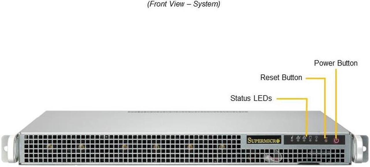 Alt view image 4 of 5 - Supermicro Mainstream A+ Server AS -1015A-MT Server Barebone, Single Socket AMD Ryzen™ 7000 Series Processors, Up to 128GB: 4x 32GB GB DRAM.