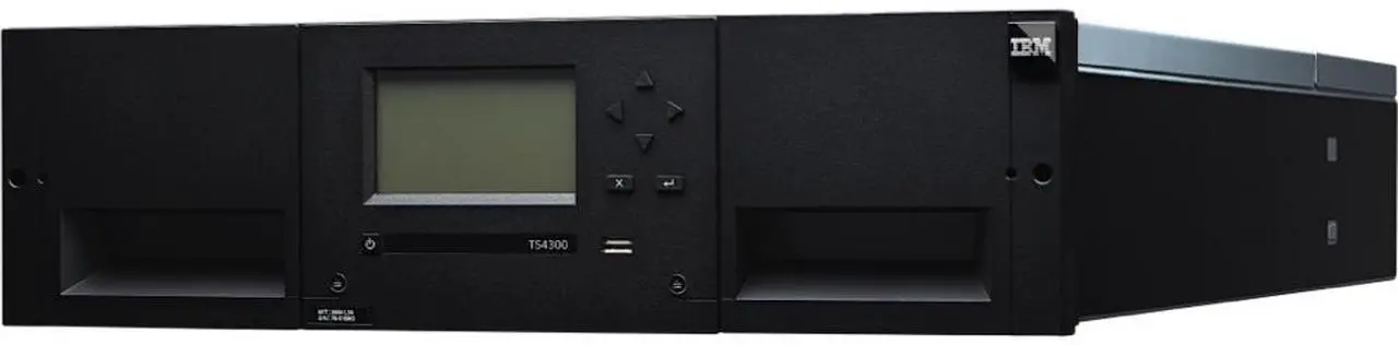 IBM TS4300- 40 slots, 2xLTO9 HH SAS - 3U Rackmount Tape Library