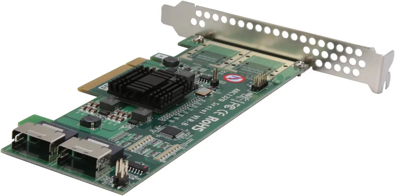Alt view image 5 of 5 - areca ARC-1320-8I PCIe 2.0 x8 Lanes MD2 Low Profile SAS 8 Ports PCIe 2.0 6Gb/s SAS Host Adapter