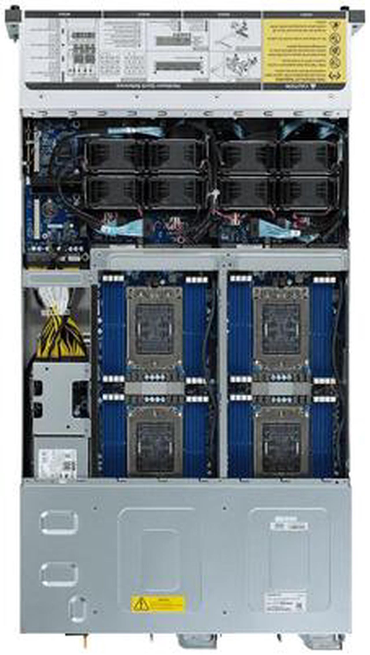 Alt view image 7 of 10 - GIGABYTE H262-Z61 2U Rackmount Server Barebone Socket SP3 DDR4 3200