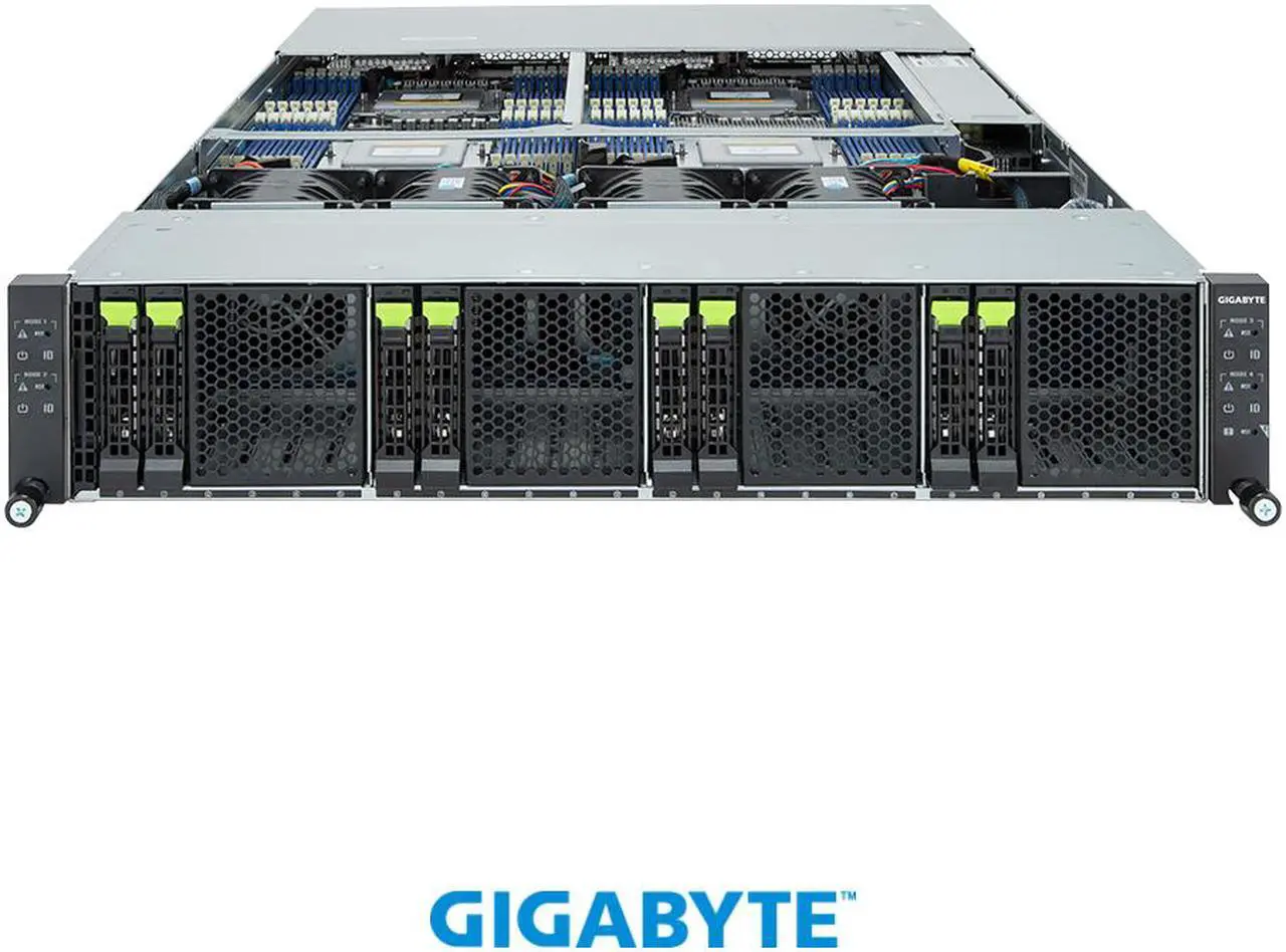 Alt view image 7 of 7 - GIGABYTE H273-Z82-AAW1 High Density Server - AMD EPYC™ 9004 - 2U 4-Node DP 8-Bay Gen4 NVMe/SATA/SAS 3000W