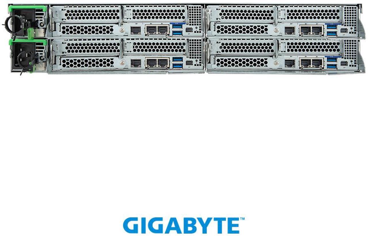 Alt view image 4 of 7 - GIGABYTE H273-Z81-AAW1 High Density Server - AMD EPYC™ 9004 - 2U 4-Node DP 8-Bay Gen4 NVMe/SATA/SAS 3000W