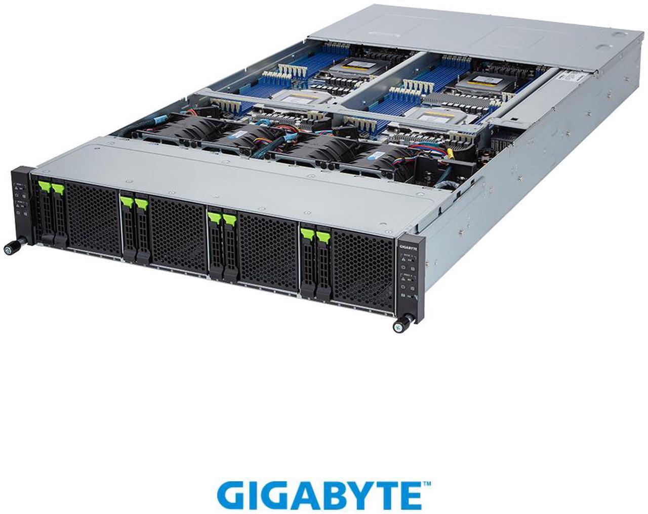 Alt view image 2 of 7 - GIGABYTE H273-Z81-AAW1 High Density Server - AMD EPYC™ 9004 - 2U 4-Node DP 8-Bay Gen4 NVMe/SATA/SAS 3000W